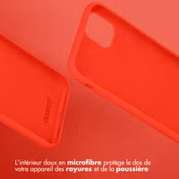 Accezz Coque Liquid Silicone Samsung Galaxy A53 - Rouge