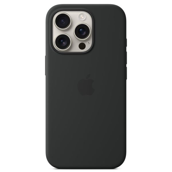 Apple Coque en silicone MagSafe Apple iPhone 16 Pro - Black