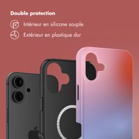 Selencia Coque arrière Vivid avec MagSafe Apple iPhone 16 - Gradient Soft Blush