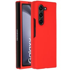 Accezz Coque Liquid Silicone Samsung Galaxy Z Fold 5 - Rouge