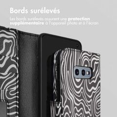 imoshion Étui de télephone portefeuille Design Samsung Galaxy S10e - Black And White