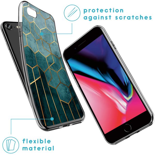 imoshion Coque Design iPhone SE (2022 / 2020) / 8 / 7 / 6s - Modèle - Vert