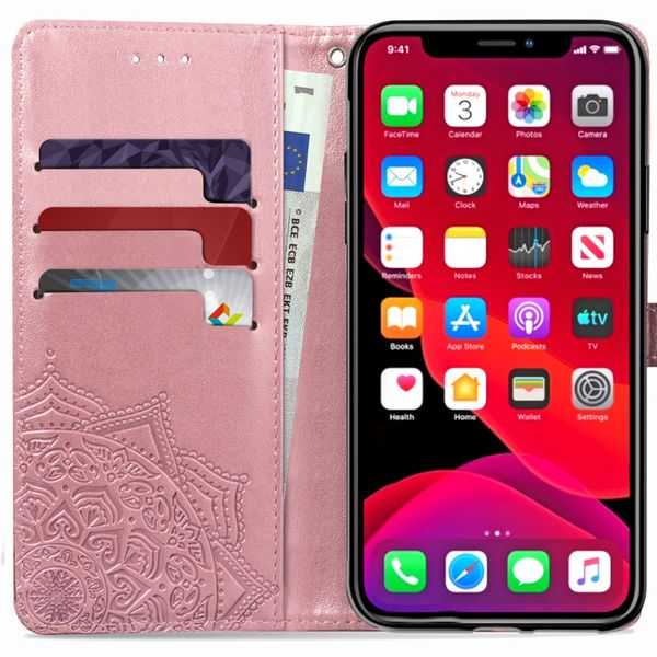 Etui de téléphone portefeuille Apple iPhone 11 Pro - Rose