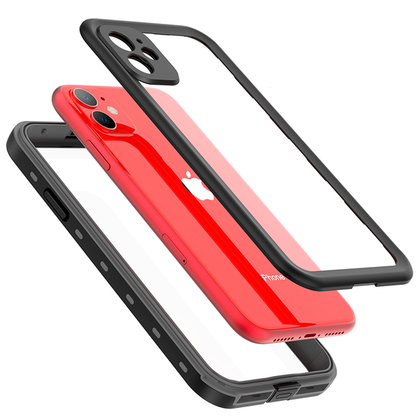 Redpepper Coque imperméable Dot Plus iPhone 11 - Noir