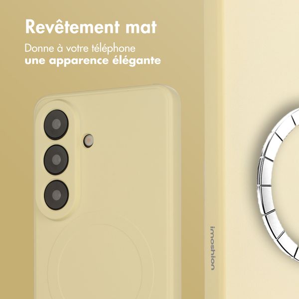 imoshion Coque Couleur avec MagSafe Samsung Galaxy S26 Plus - Vanilla