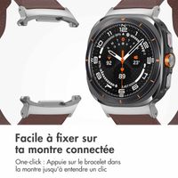 imoshion Bracelet en cuir Samsung Galaxy Watch Ultra (2024/2025) - Marron foncé