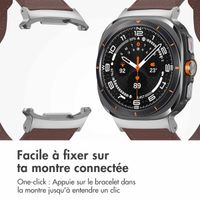 imoshion Bracelet en cuir Samsung Galaxy Watch Ultra - Marron foncé