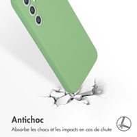 Accezz Coque Liquid Silicone Samsung Galaxy A54 (5G) - Vert