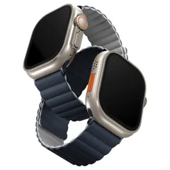 Uniq Bracelet double face Revix Apple Watch Series 1 á 10 / SE / Ultra (2) (44/45/46/49 mm) - Storm Blue / Chalk Grey