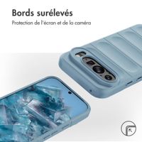 imoshion Coque arrière EasyGrip Google Pixel 9 / 9 Pro - Bleu clair