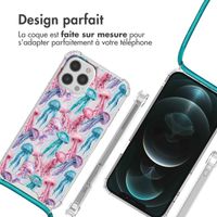 imoshion Coque Design avec cordon iPhone 12 Pro Max - Jellyfish Watercolor