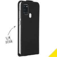 Accezz Étui à rabat Samsung Galaxy A21s - Noir