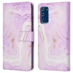 imoshion Étui de télephone portefeuille Design Samsung Galaxy S20 FE - Purple Marble