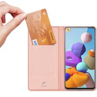 Dux Ducis Étui de téléphone Slim Samsung Galaxy A21s - Rose Champagne