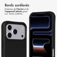 imoshion Coque arrière Color avec cordon amovible et MagSafe Apple iPhone 17 Pro - Noir