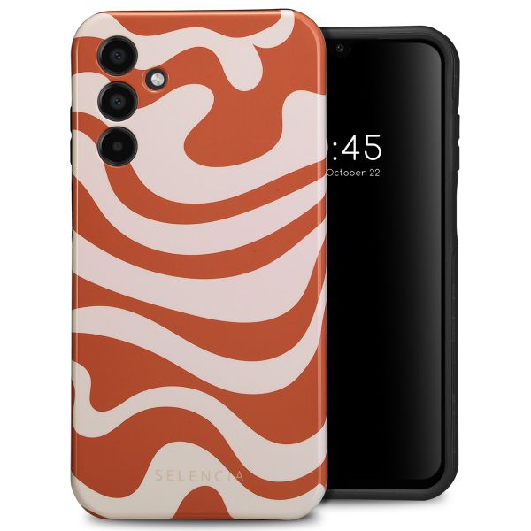 Selencia Coque arrière Vivid Tough Samsung Galaxy A15 (5G/4G) - Dream Swirl Orange