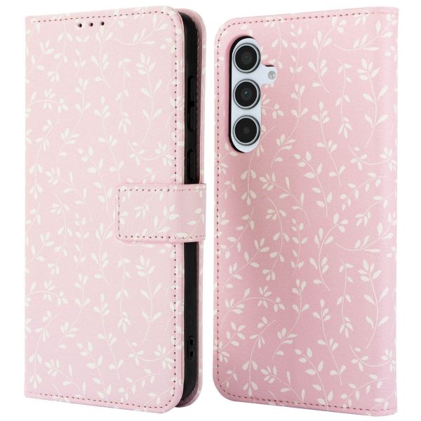 imoshion Étui de téléphone portefeuille Design Samsung Galaxy A35 - Pink Bazaar Flowers