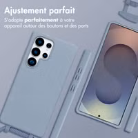 imoshion Coque arrière Color avec cordon amovible et MagSafe Samsung Galaxy S25 Ultra - Ash Blue