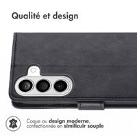 imoshion Étui de télephone portefeuille de luxe Samsung Galaxy A27 (5G) - Noir