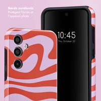 Selencia Coque arrière Vivid Samsung Galaxy A35 - Dream Swirl Pink