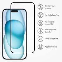 Accezz Protection d'écran en verre trempé avec applicateur Apple iPhone 15 Plus