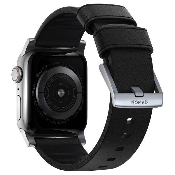 Nomad Bracelet Active Pro Apple Watch Series 1 t/m 11 / SE / Ultra (44/45/46/49 mm) - Black / Silver
