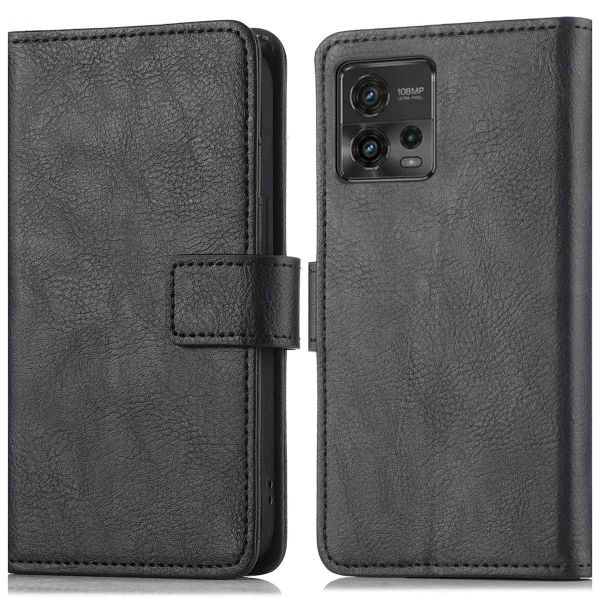 imoshion Etui de téléphone portefeuille Luxe Motorola Moto G72 - Noir