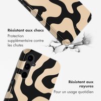 Selencia Coque arrière Vivid Samsung Galaxy S25 FE - Art Wave Black