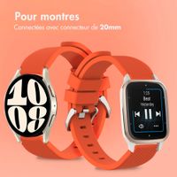 imoshion Bracelet en silicone souple - Connexion universelle 20 mm - Orange