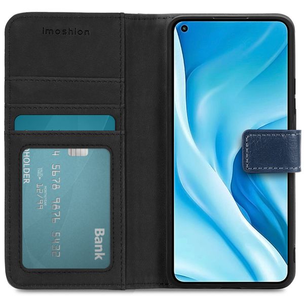imoshion Étui de télephone portefeuille Xiaomi Mi 11 Lite (5G/4G) / 11 Lite 5G NE - Bleu foncé