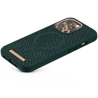 Njorð Collections Coque Salmon Leather MagSafe iPhone 13 Pro - Dark Green