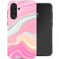 Selencia Coque arrière Vivid Tough Samsung Galaxy A36 / A56 - Pastel Lipstick Marble