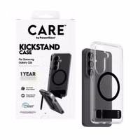 CARE by PanzerGlass Urban Explorer coque arrière MagSafe transparente avec Kickstand Samsung Galaxy S26 - Transparent