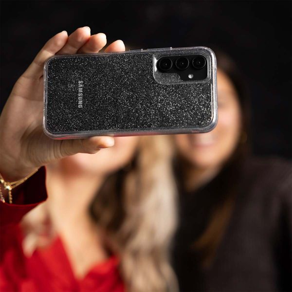 imoshion Coque arrière transparente Pailletée Samsung Galaxy A15 (5G/4G) - Argent