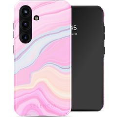 Selencia Coque arrière Vivid Samsung Galaxy S25 - Pastel Lipstick Marble