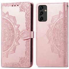 imoshion Etui de téléphone portefeuille Mandala Samsung Galaxy A14 (5G/4G) - Rose Dorée