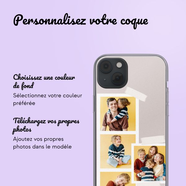 Coque personnalisée avec pellicule N°1 iPhone 14 - Transparent