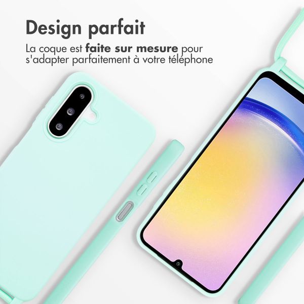 imoshion Coque en silicone avec cordon Samsung Galaxy A26 - Vert menthe