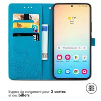 imoshion Etui de télephone Mandala Samsung Galaxy S24 / S25 - Turquoise