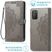 imoshion Etui de téléphone Mandala Xiaomi Poco M3 - Gris