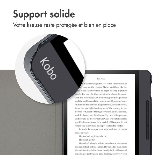 imoshion ﻿Design Slim Hard Sleepcover avec support Kobo Libra H2O - Blossom