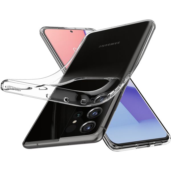 Spigen Coque Liquid Crystal Samsung Galaxy S21 Ultra - Transparent