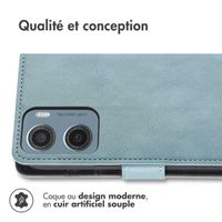 imoshion Étui de télephone portefeuille Motorola Moto G05 / E15 - Bleu clair