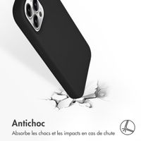 Accezz Coque Liquid Silicone avec MagSafe Apple iPhone 13 Pro Max - Noir