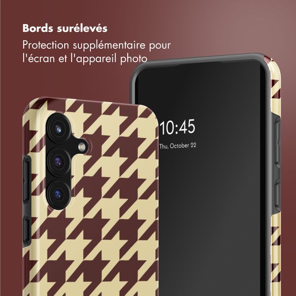 Selencia Coque arrière Vivid Samsung Galaxy S25 FE - Pied-de-Poule