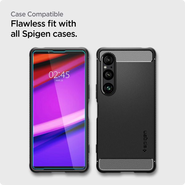 Spigen Protection d'écran en verre trempé GLAStR Fit 2 Paquets + Applicator Sony Xperia 1 VI