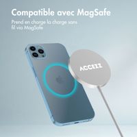 Accezz Chargeur sans fil USB-C | Chargeur sans fil MagSafe et Qi2 - 1 mètre - Blanc