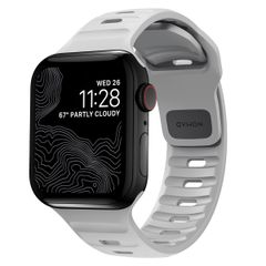 Nomad Bracelet Sport FKM Apple Watch Series 1 t/m 11 / SE / Ultra (44/45/46/49 mm) - Lunar Gray