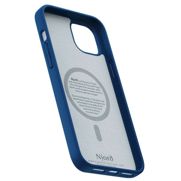 Njorð Collections Coque daim Comfort+ MagSafe iPhone 15 Plus - Blue