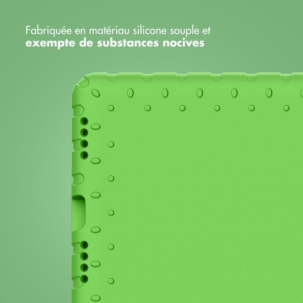 imoshion Coque kidsproof avec poignée Apple iPad 11 (2025) 11 pouces A16 / iPad 10 (2022) 10.9 pouces - Vert